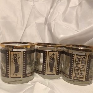 ROARING TWENTIES VINTAGE GLASSES BARWARE 3Pc